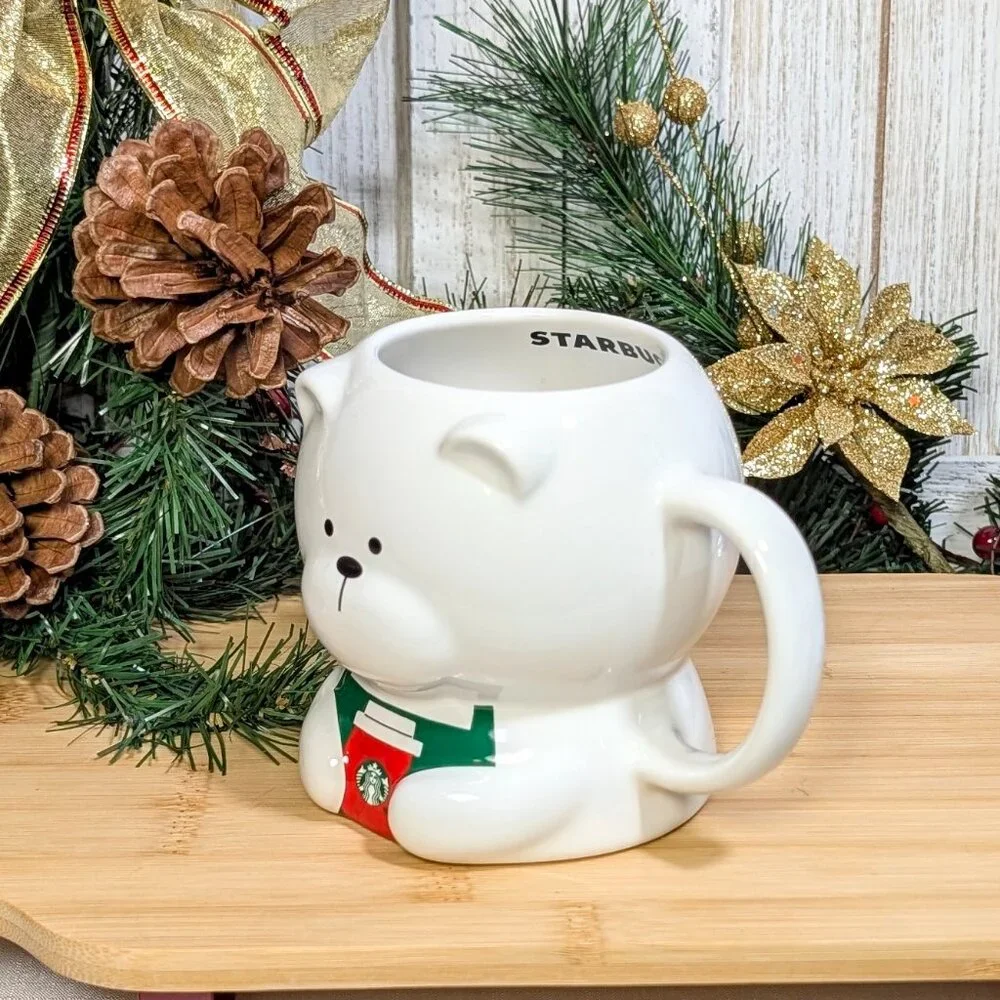 NEW Starbucks Bearista 2025 Bear Christmas Mug 12oz Holiday Coffee Cup Exclusive - Picture 3 of 5